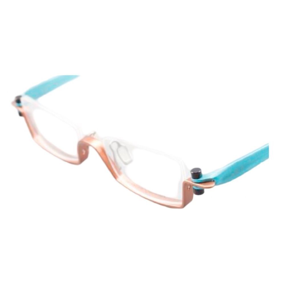 Gail Spence for Prodesign Aluminum Frame Turquoise & Pink Cool Retro Frames 9203 - Picture 3 of 12